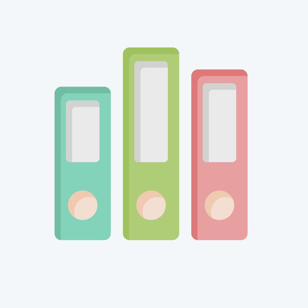 Icon Archive. related to Book symbol. flat style. simple design illustration vector