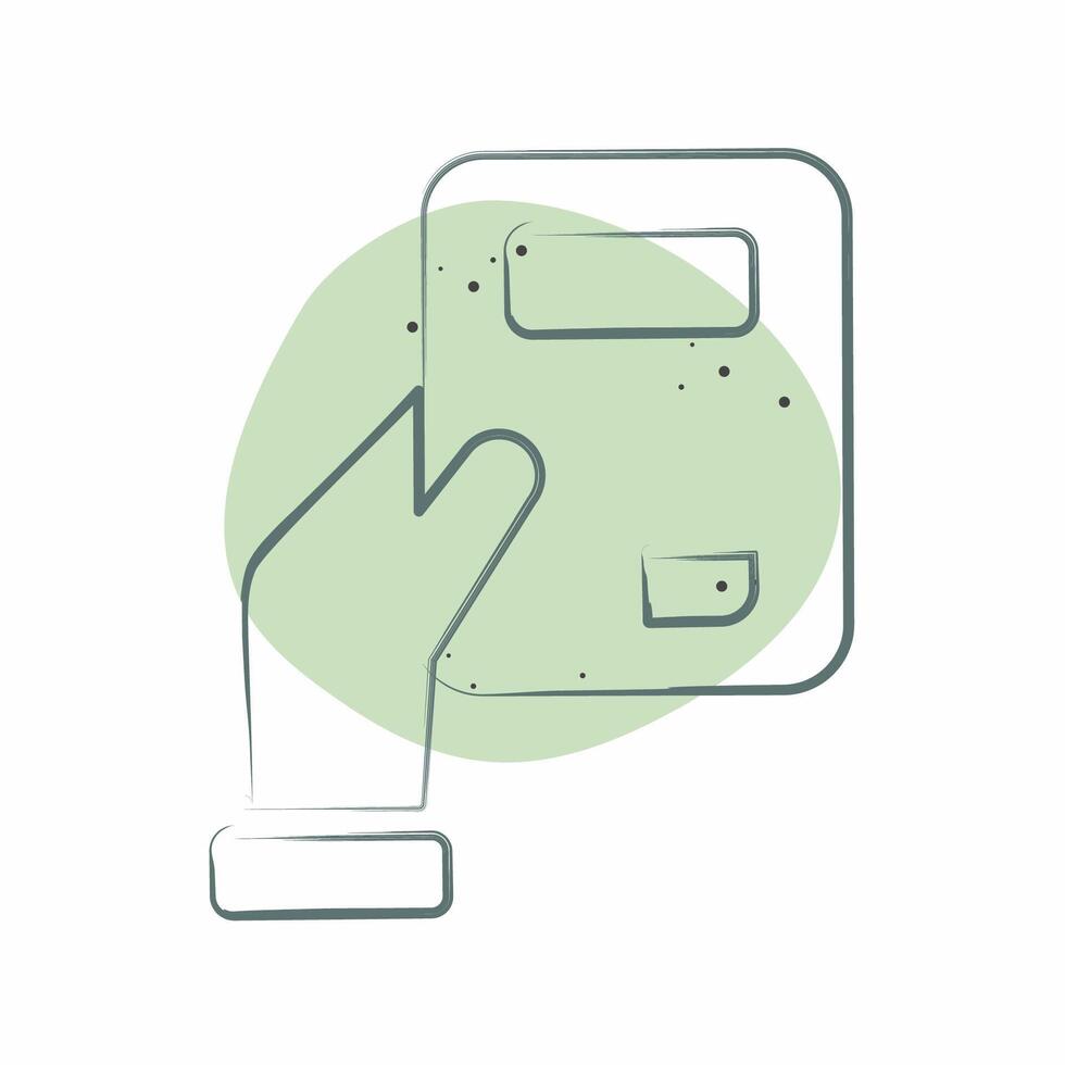 Icon Pocket Book. related to Book symbol. Color Spot Style. simple design illustration vector
