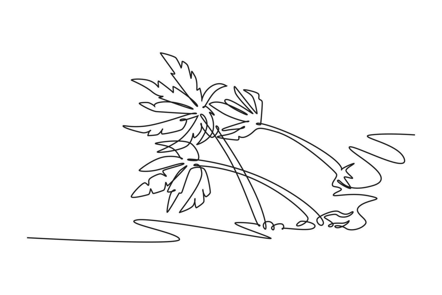Natural disasters concept. Single line draw design graphic illustration. vector