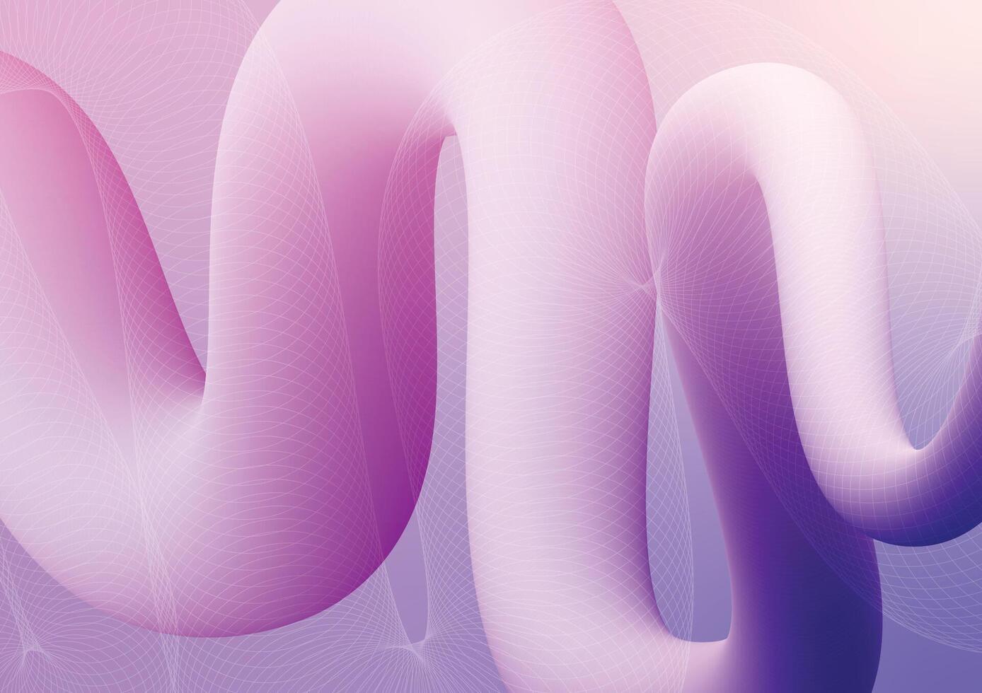 Abstract pink wave graphics presentation background vector