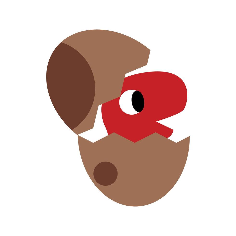 Cute isolated baby dinosaur. illustration for children on a white background. vector