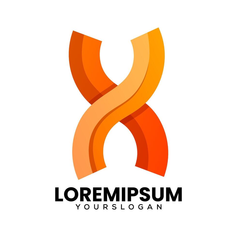 letter x creative logo design vector