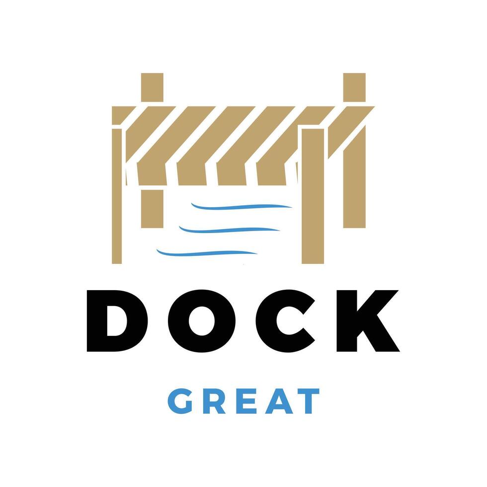 Dock Icon Logo Design Template vector