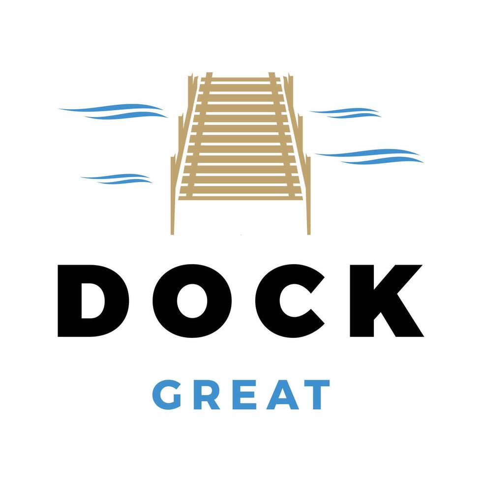 Dock Icon Logo Design Template vector