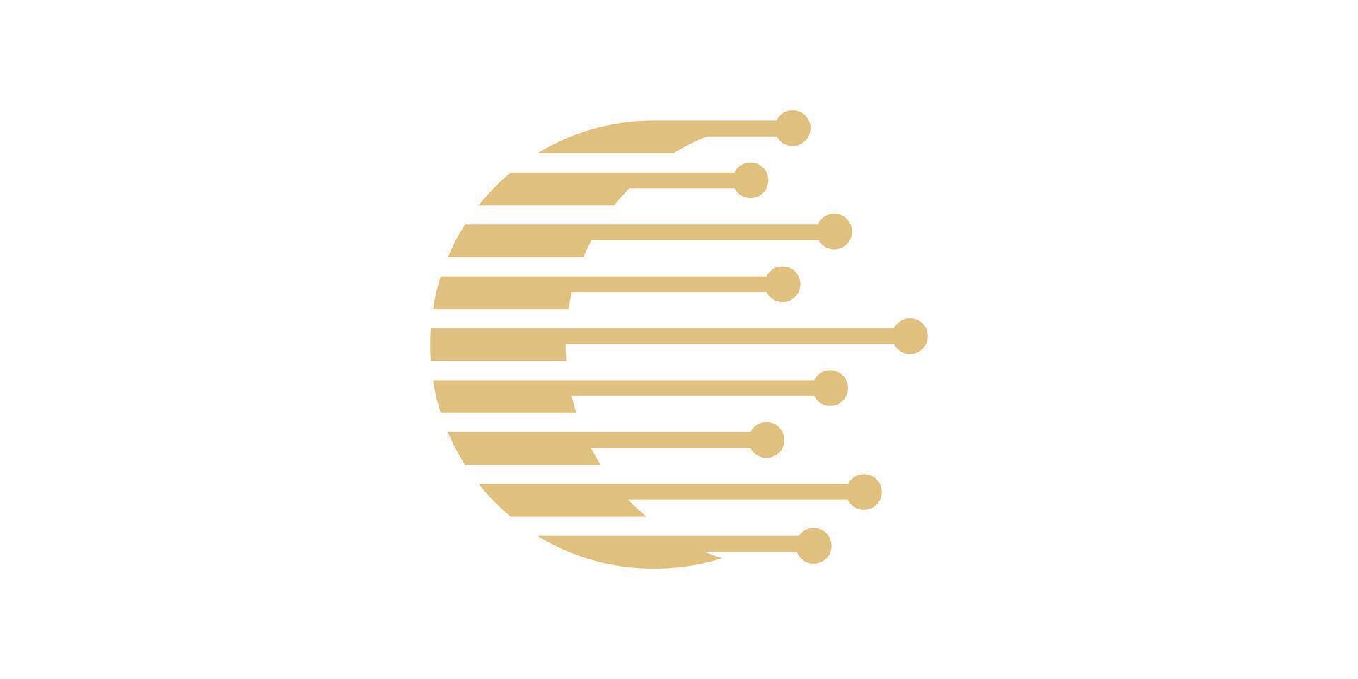 logo design moon tech, logo design abstract, template, icon, , symbol, idea, creative. vector