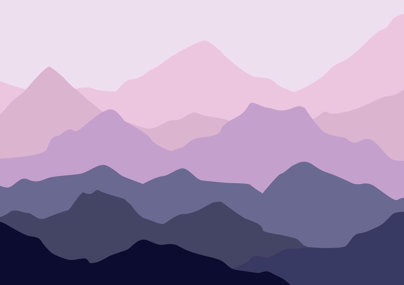 Mountains panorama illustration design for background. vector