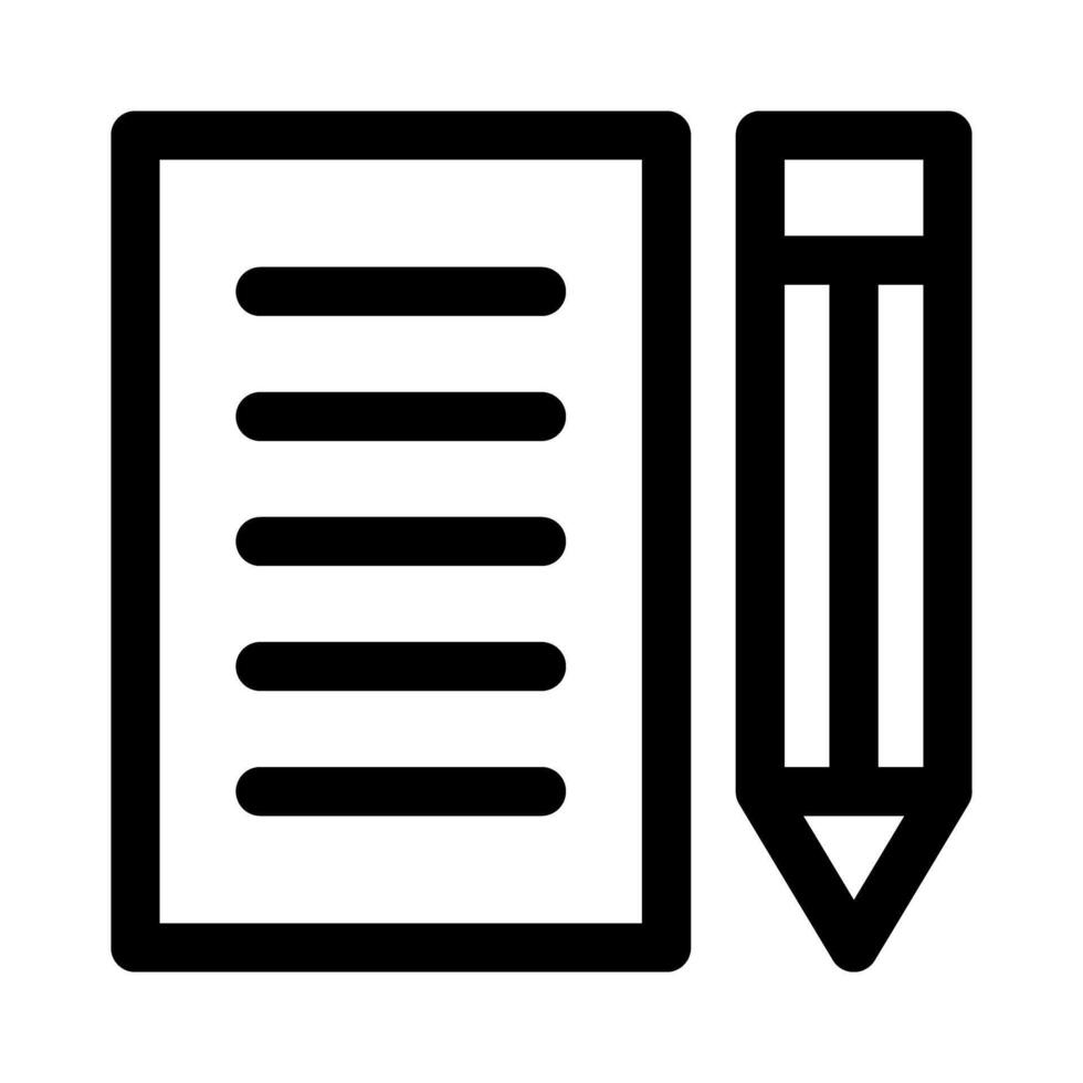 paper clip with pencil vector