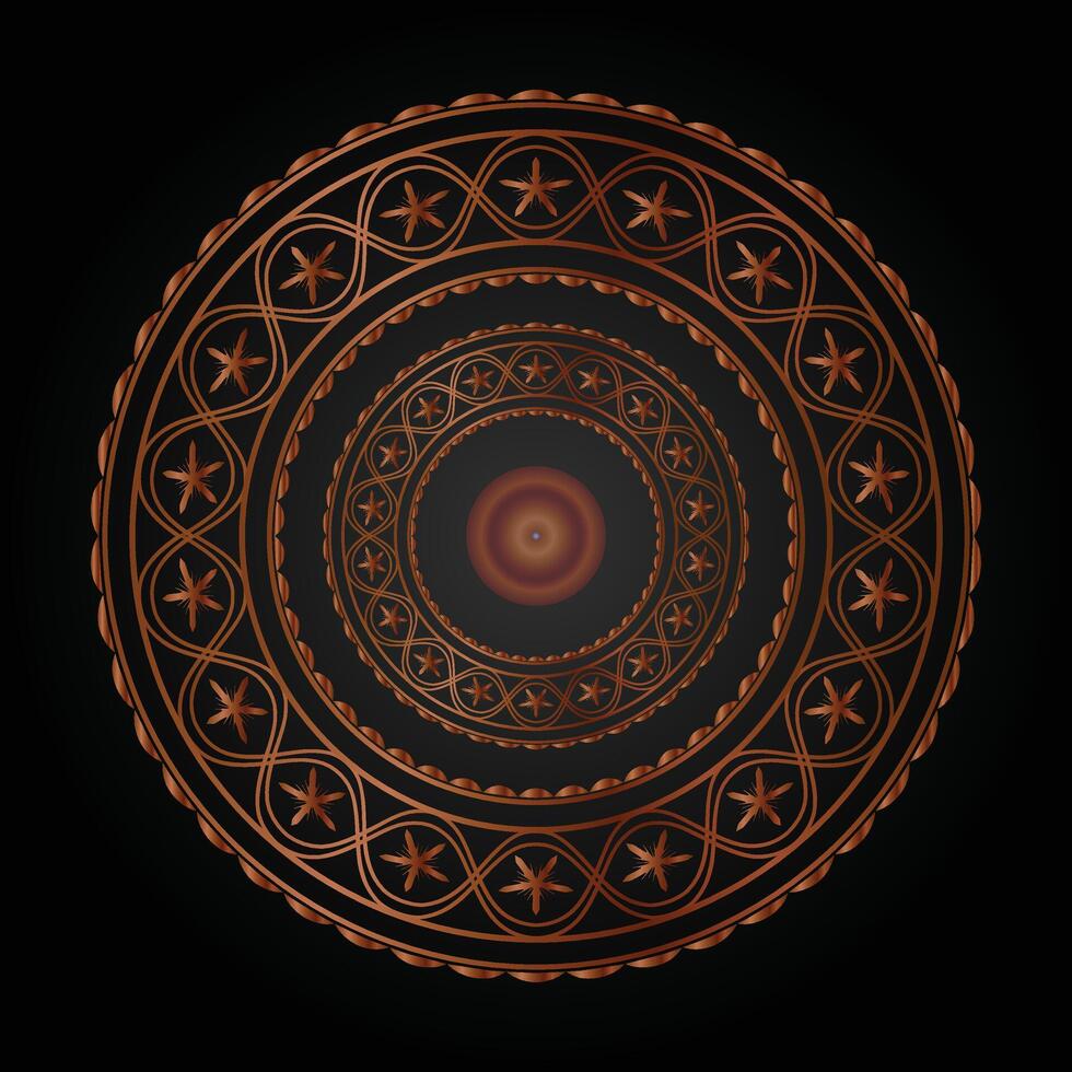 Simple mandala design vector