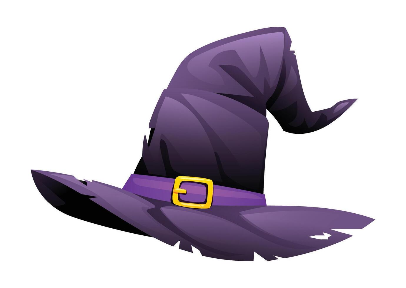 Witch hat cartoon illustration isolated on white background vector