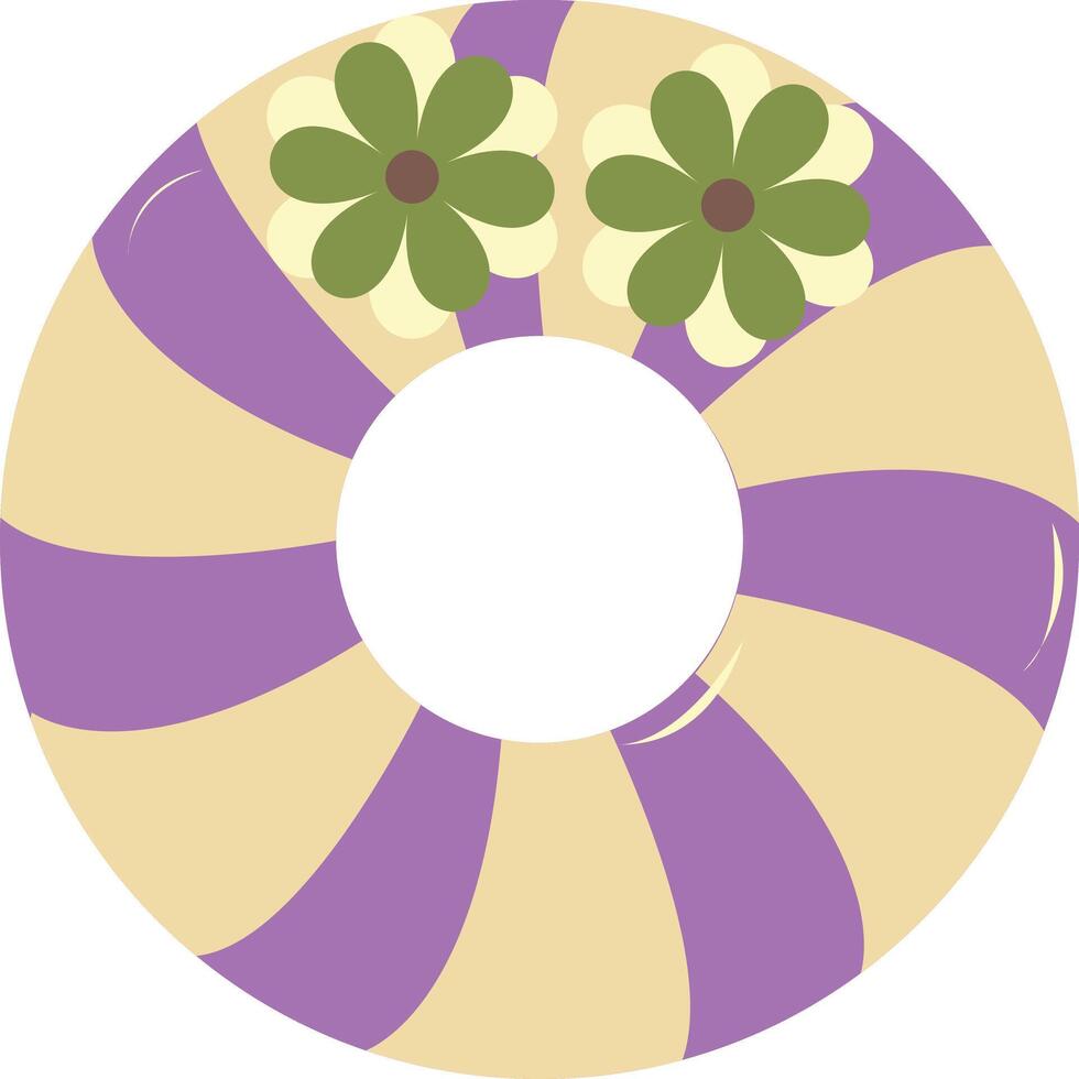 Cute Cartoon Donuts Illustration. Isolated on White Background vector