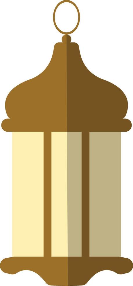 Illustration of Ramadan Kareem Lantern. in Flat Style. vector