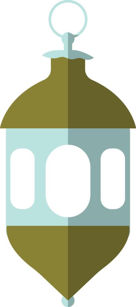 Illustration of Ramadan Kareem Lantern. in Flat Style. vector