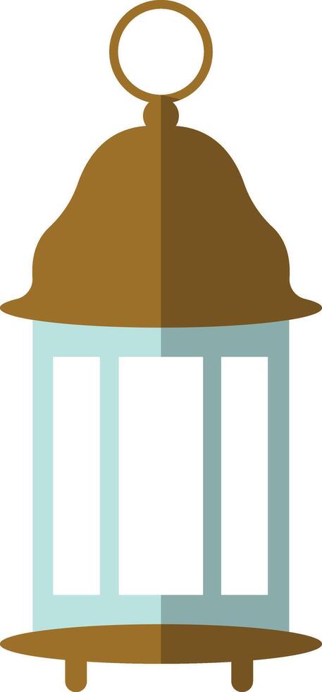 Illustration of Ramadan Kareem Lantern. in Flat Style. vector