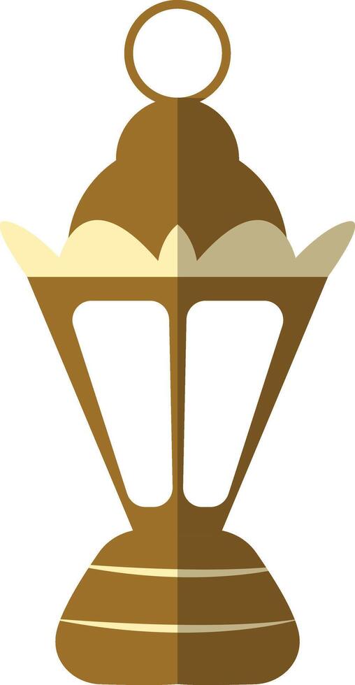 Illustration of Ramadan Kareem Lantern. in Flat Style. vector
