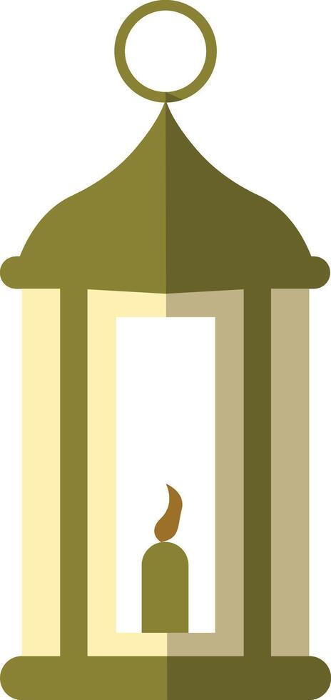 Illustration of Ramadan Kareem Lantern. in Flat Style. vector