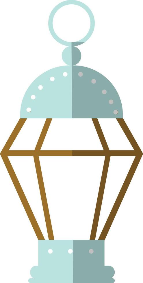 Illustration of Ramadan Kareem Lantern. in Flat Style. vector
