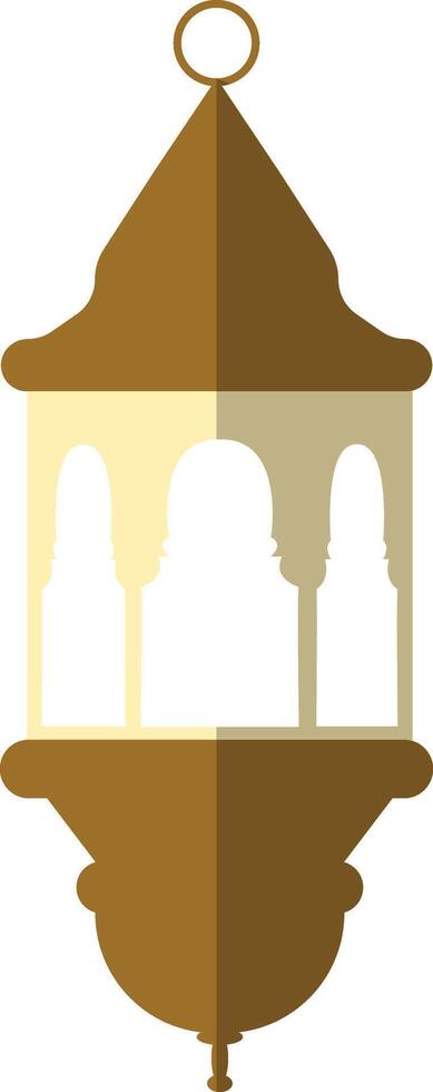Illustration of Ramadan Kareem Lantern. in Flat Style. vector
