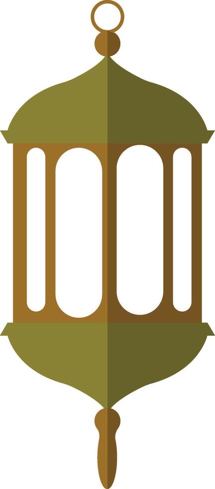 Illustration of Ramadan Kareem Lantern. in Flat Style. vector