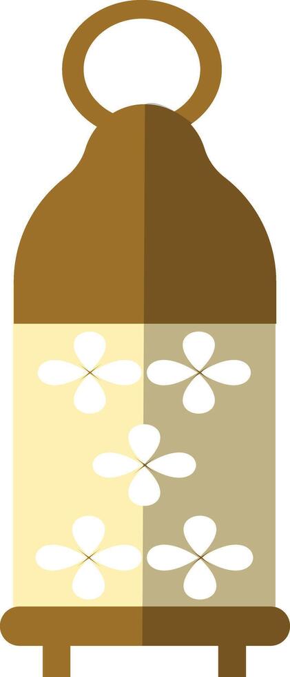 Illustration of Ramadan Kareem Lantern. in Flat Style. vector