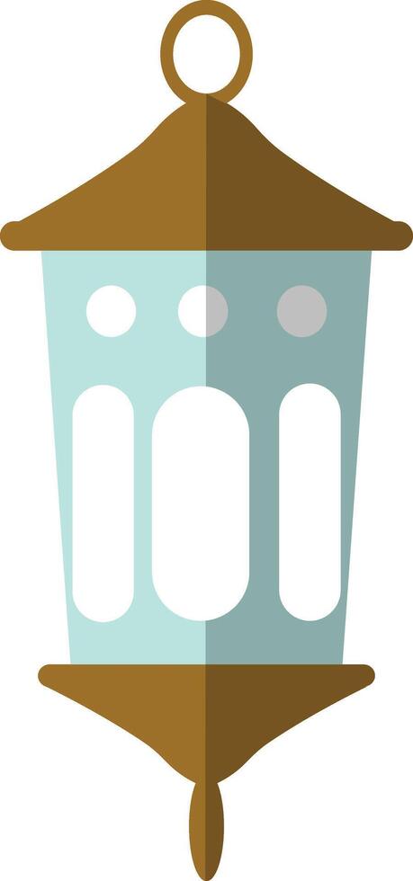 Illustration of Ramadan Kareem Lantern. in Flat Style. vector