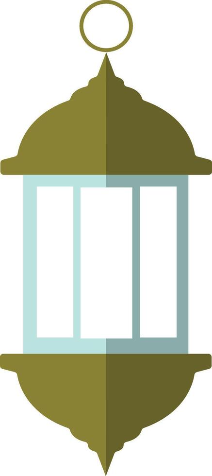 Illustration of Ramadan Kareem Lantern. in Flat Style. vector