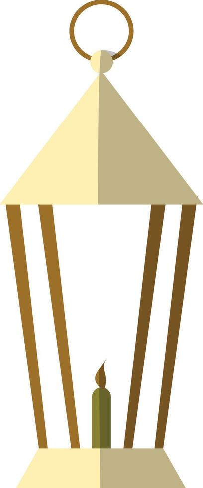 Illustration of Ramadan Kareem Lantern. in Flat Style. vector