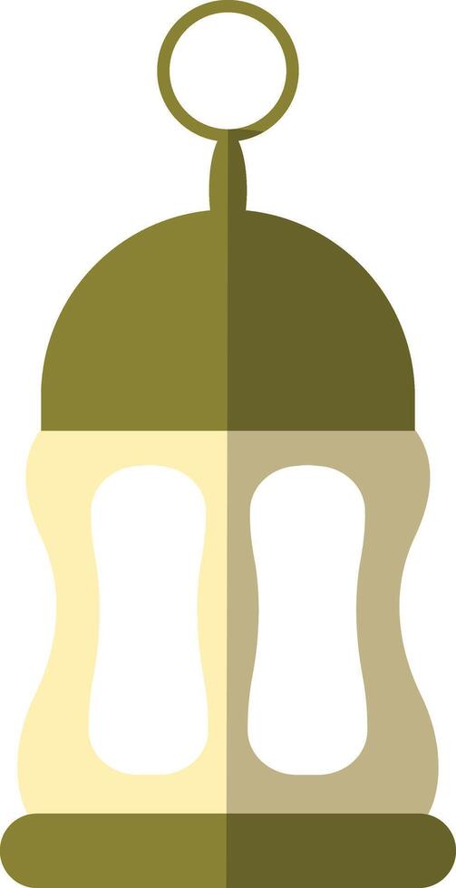 Illustration of Ramadan Kareem Lantern. in Flat Style. vector
