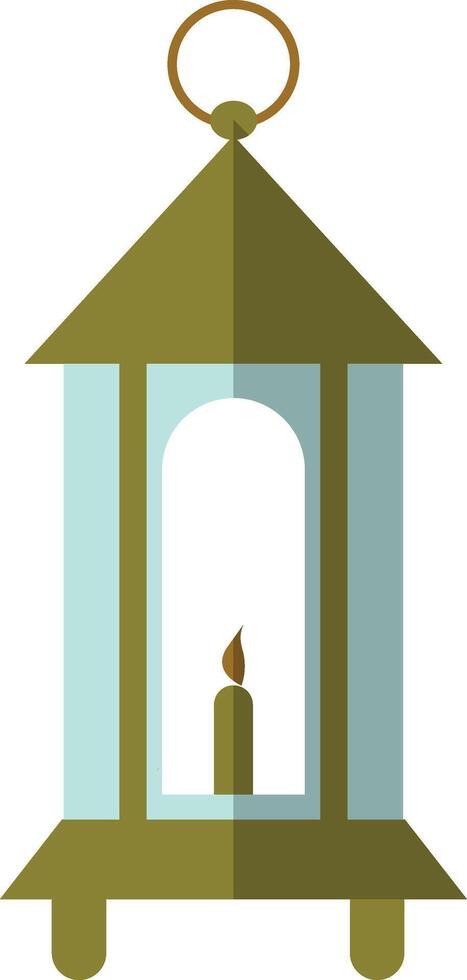 Illustration of Ramadan Kareem Lantern. in Flat Style. vector