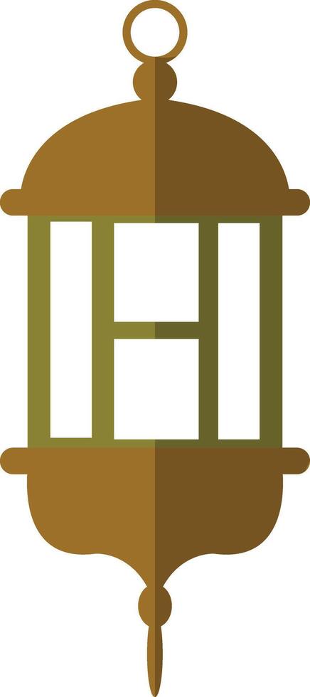 Illustration of Ramadan Kareem Lantern. in Flat Style. vector