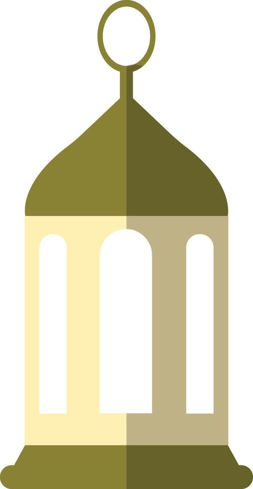 Illustration of Ramadan Kareem Lantern. in Flat Style. vector