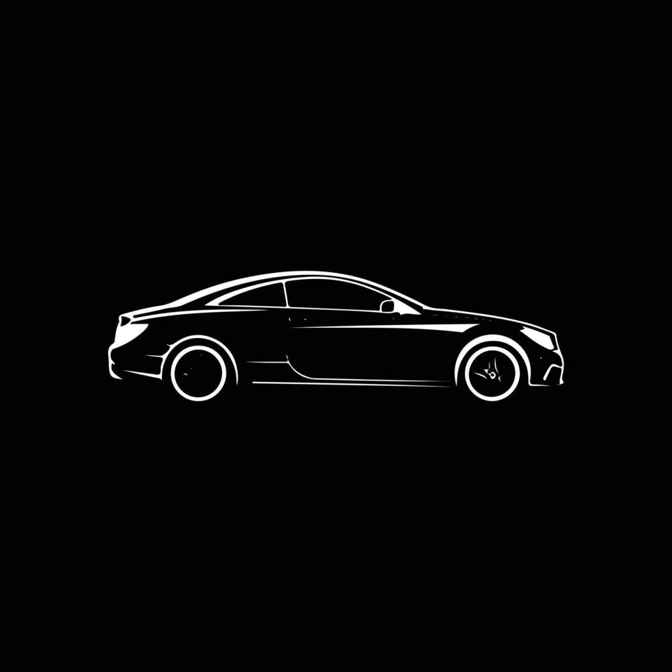 car silhouette design illustration vector