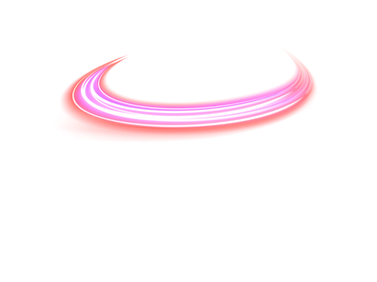 Glowing neon spiral circle. Realistic round light flares. Neon color glowing circle sparkling particles. Luminous glowing speed lines. Glowing neon light effect. Abstract motion line. Light trail wave png