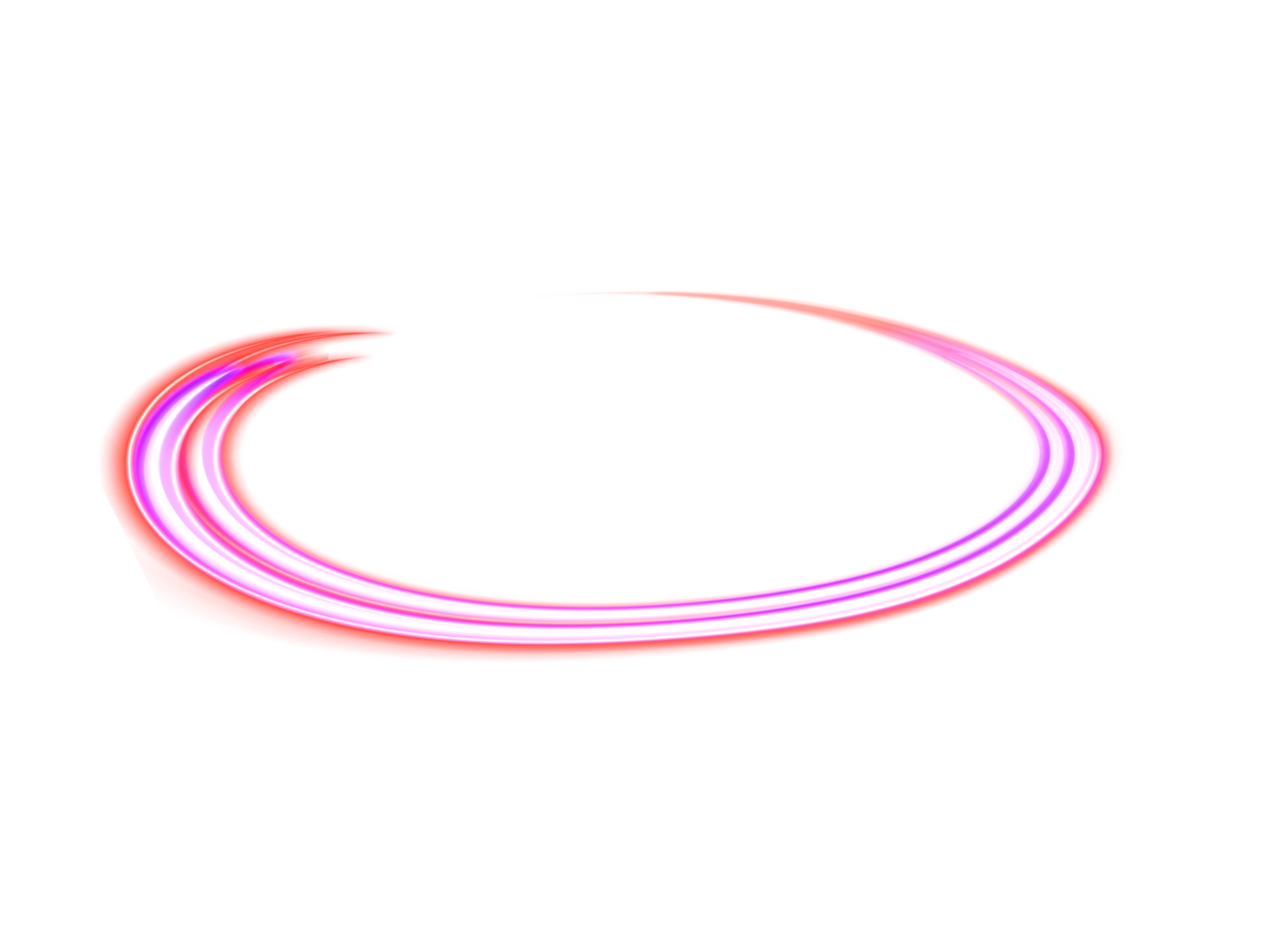 Glowing neon spiral circle. Realistic round light flares. Neon color glowing circle sparkling particles. Luminous glowing speed lines. Glowing neon light effect. Abstract motion line. Light trail wave png