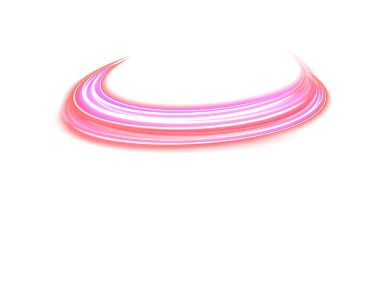 Glowing neon spiral circle. Realistic round light flares. Neon color glowing circle sparkling particles. Luminous glowing speed lines. Glowing neon light effect. Abstract motion line. Light trail wave png