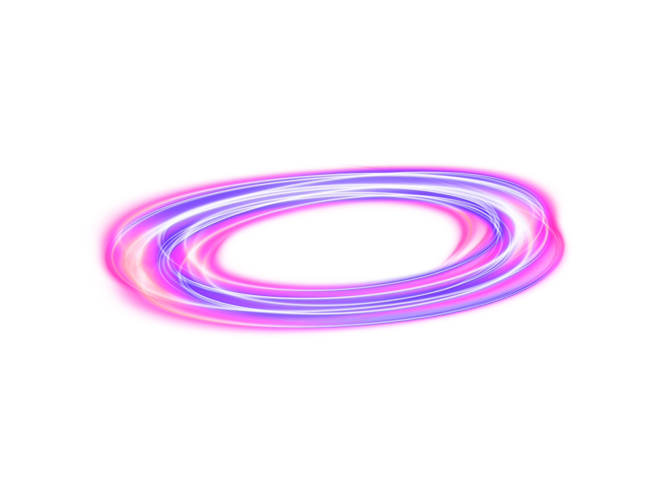 Glowing neon spiral circle. Realistic round light flares. Neon color glowing circle sparkling particles. Luminous glowing speed lines. Glowing neon light effect. Abstract motion line. Light trail wave png