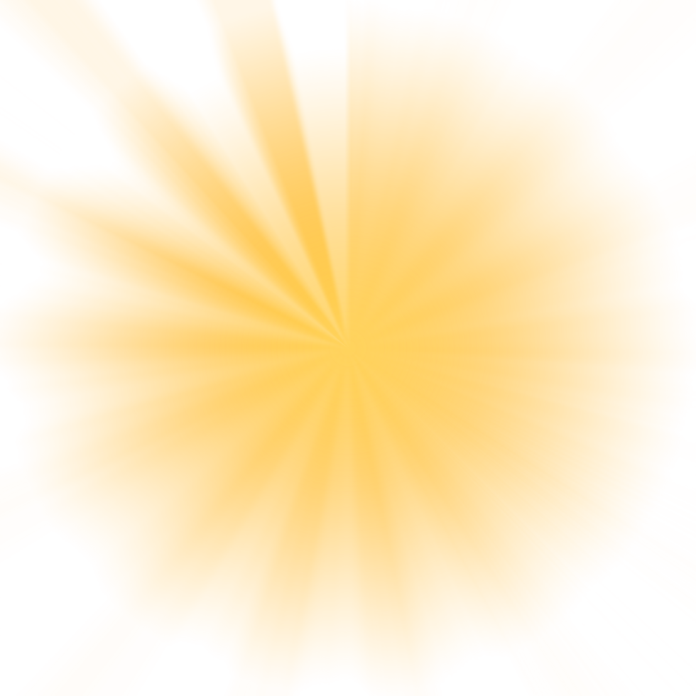 Transparent Sun ray background. Radial beam sunrise or sunset light retro design illustration. Light sunburst glowing background. png