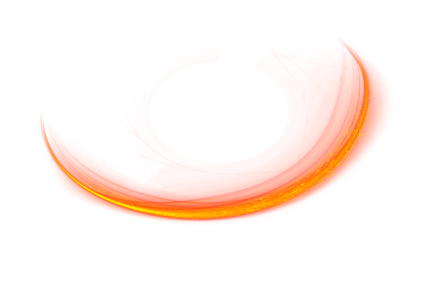 Glowing neon spiral circle. Realistic round light flares. Neon color glowing circle sparkling particles. Luminous glowing speed lines. Glowing neon light effect. Abstract motion line. Light trail wave png
