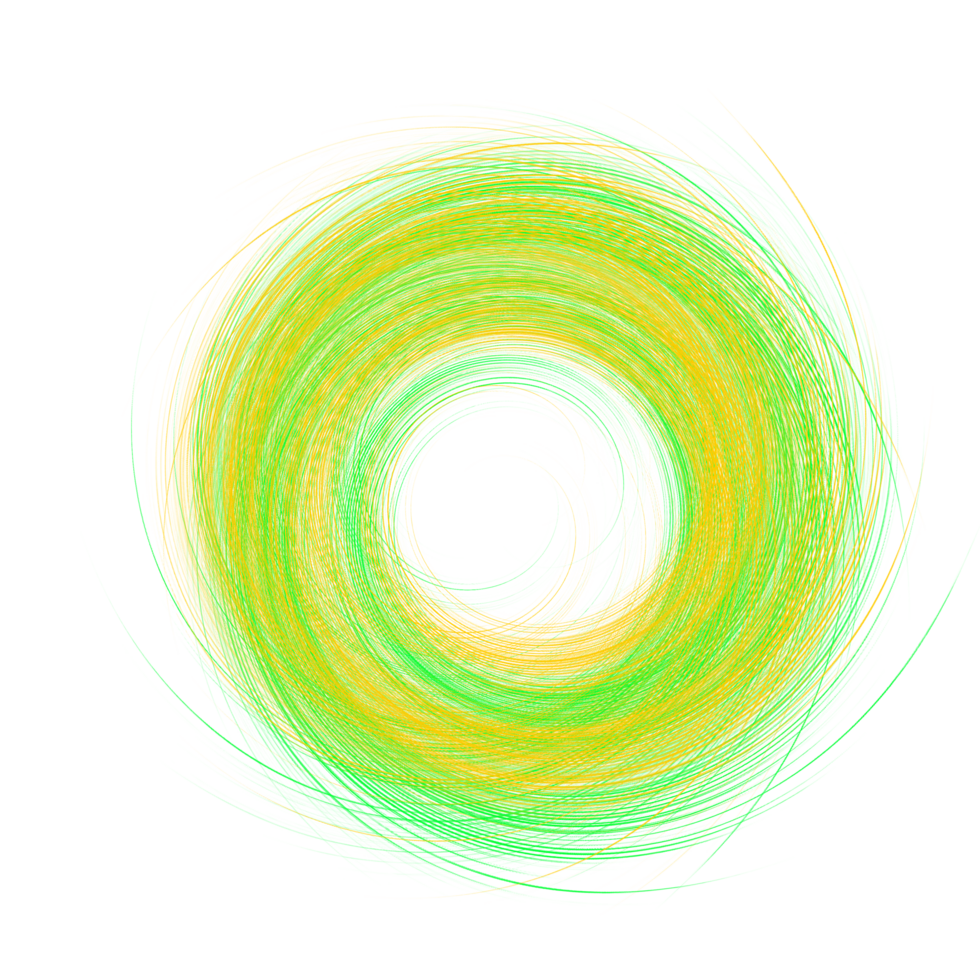 Glowing neon spiral circle. Realistic round light flares. Neon color glowing circle sparkling particles. Luminous glowing speed lines. Glowing neon light effect. Abstract motion line. Light trail wave png