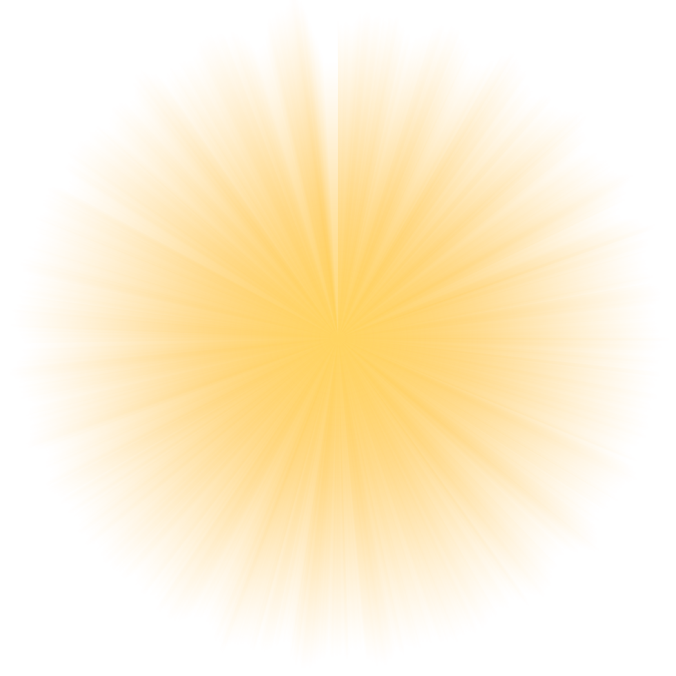 Transparent Sun ray background. Radial beam sunrise or sunset light retro design illustration. Light sunburst glowing background. png