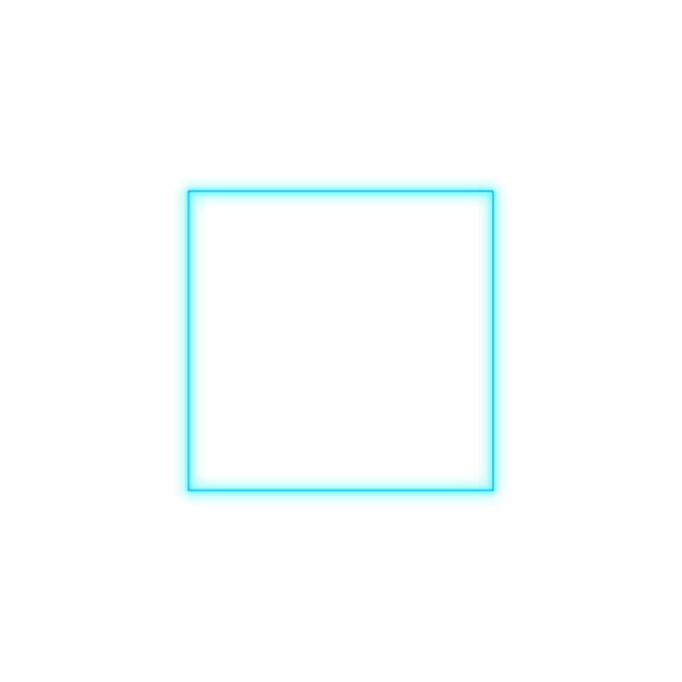 Glowing neon frame png