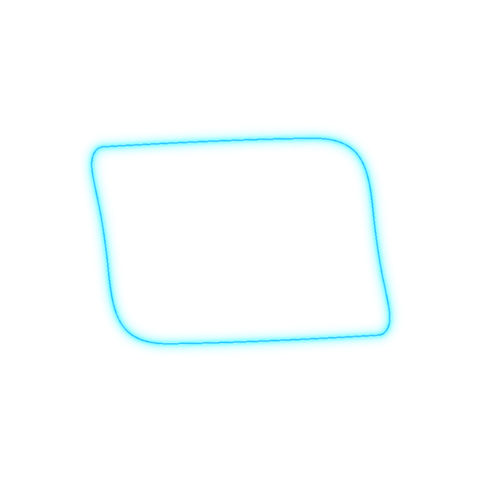 Glowing neon frame png
