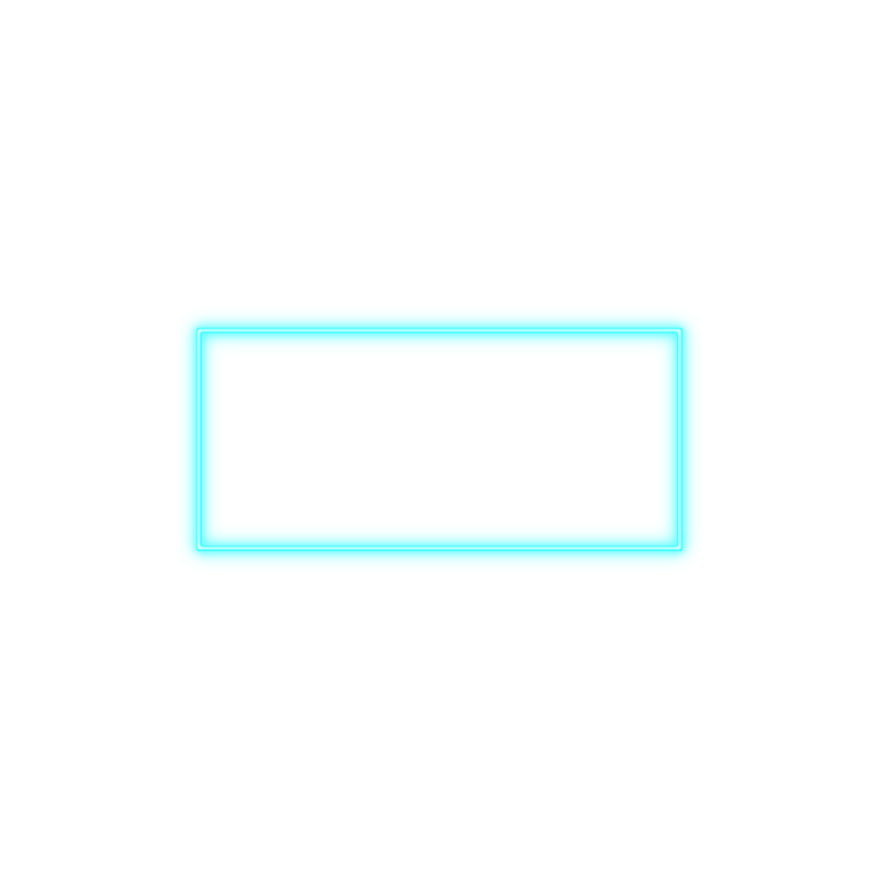 Glowing Neon Frame. Glowing neon light. Neon frame. Square neon light on a transparent background. Neon frame for your design png