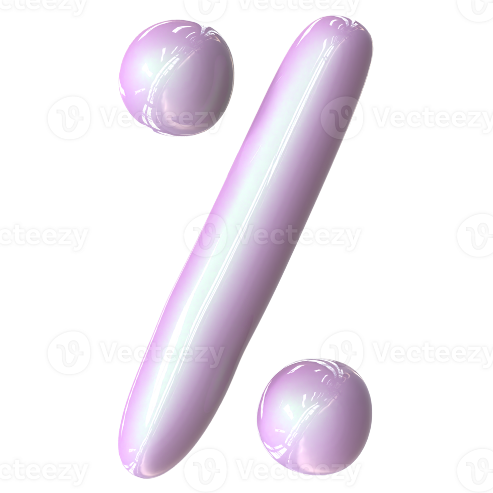 Perncet Pink Color 3D Render png