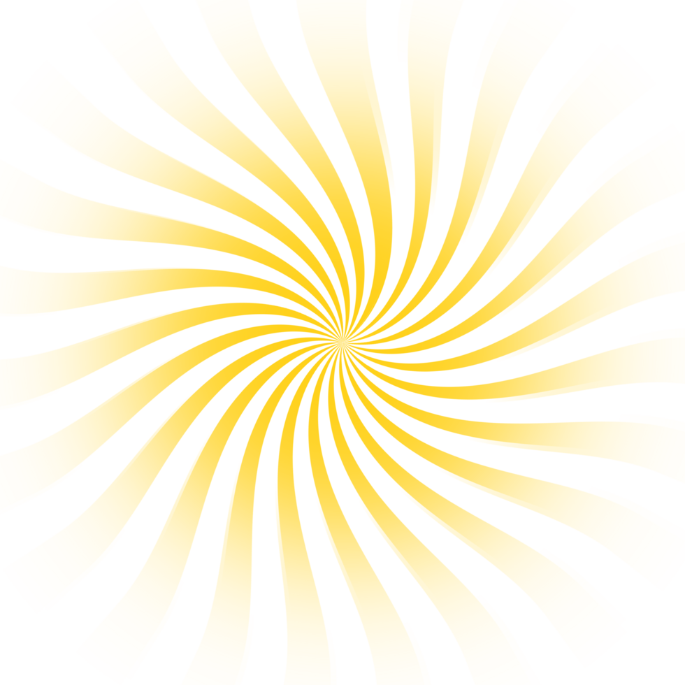 Transparent Sun ray background. Radial beam sunrise or sunset light retro design illustration. Light sunburst glowing background. png