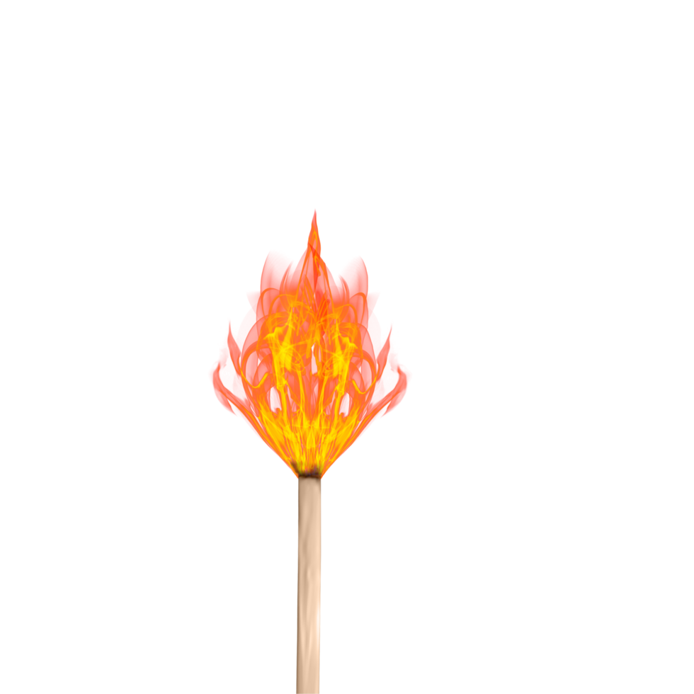 Translucent fire flames and sparks on transparent background png