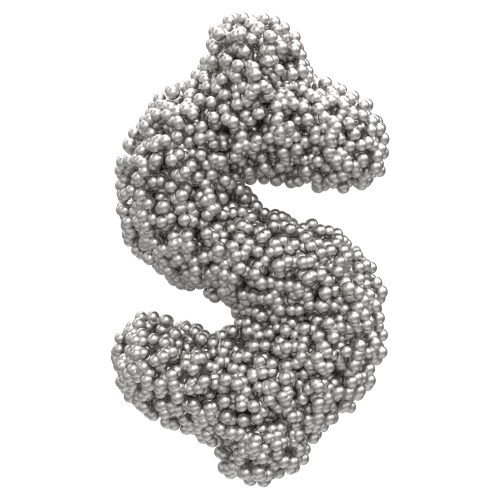 Dollar Sign 3D Render png