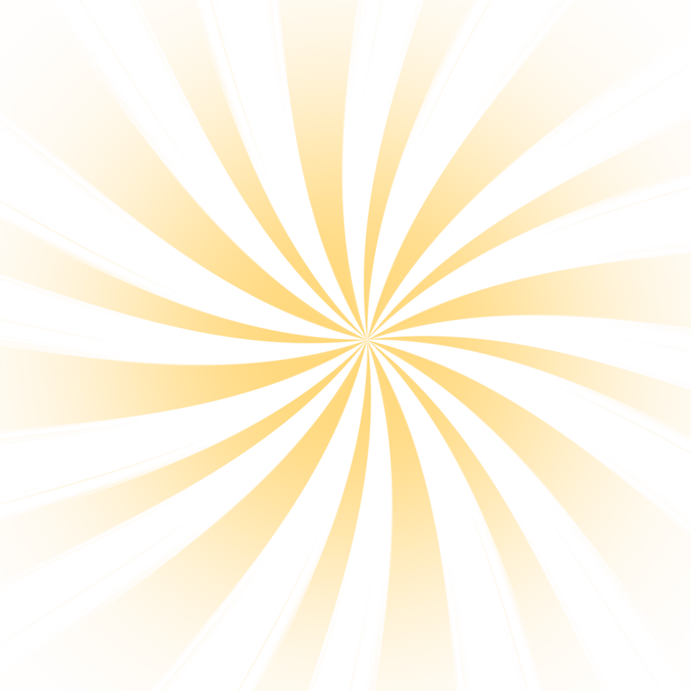 Transparent Sun ray background. Radial beam sunrise or sunset light retro design illustration. Light sunburst glowing background. png