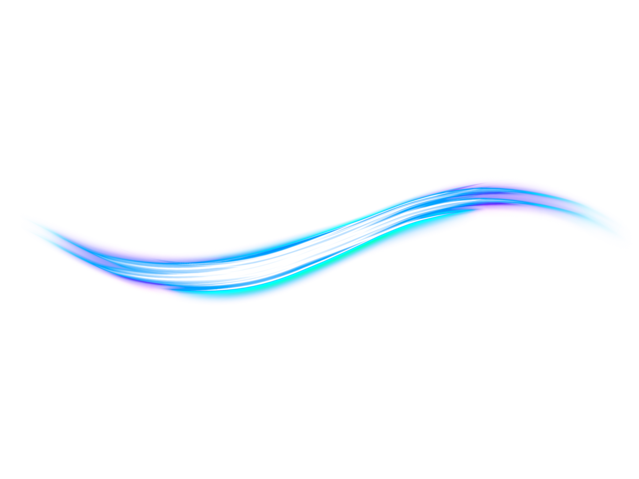 abstract technology light lines background on transparent blue wave light for design png