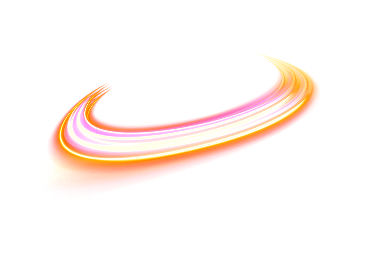 Luminous orange lines of speed. Light glowing effect neon . Abstract motion lines. Light trail wave, fire path trace line, car lights, optic fiber and incandescence curve twirl png