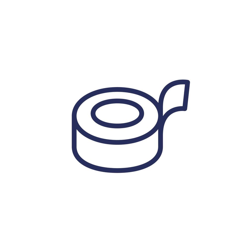 duct tape line icon on white vector